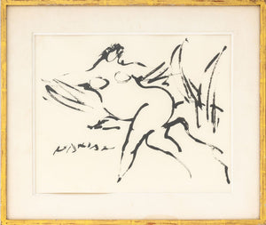 Reuben Nakian "Leda and the Swan" Ink on Paper