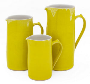 Rupert Spira Yellow Glazed Stoneware Pitchers, 3 (9737707749683)