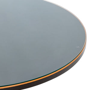 Modern Circular Glass Top Dining Table (9756034269491)