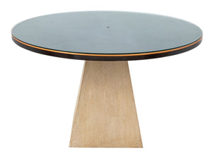 Modern Circular Glass Top Dining Table (9756034269491)