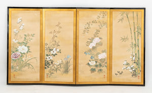 Japanese 4-Panel Byobu Screen (9834693919027)