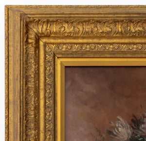 Francois Gabriel Floral Still Life Oil on Panel (9778257035571)