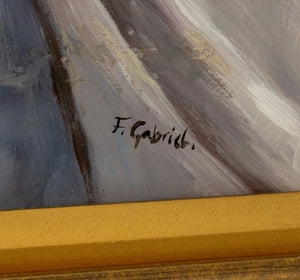Francois Gabriel Floral Still Life Oil on Panel (9778257035571)