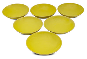 Rupert Spira Yellow Glazed Stoneware Bowls, 6 (9738465870131)