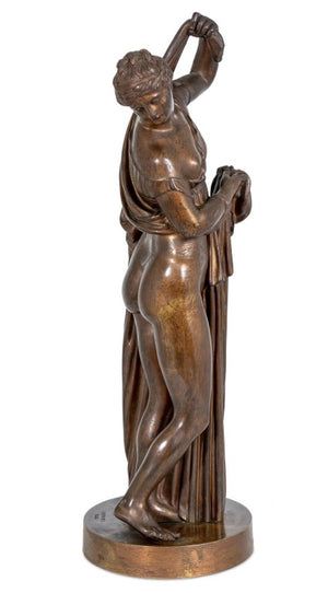 Italian "Bathing Venus" Patinated Bronze Sculpture (9846962618675)
