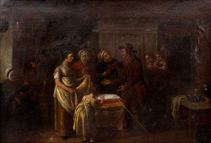 Ferdinand Fagerlin Attr. Interior Scene Oil, 19 C. (9778261590323)