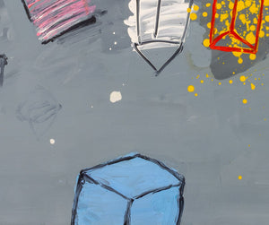 Elfi Schuselka "The Grey One" Acrylic on Paper (9846967107891)