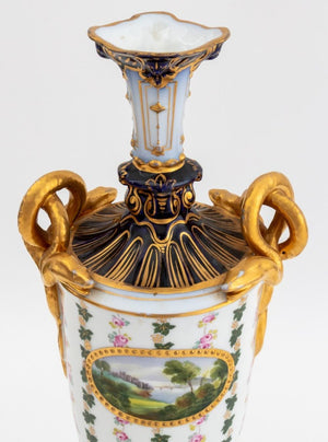 German Porcelain Two Handle Vase (9790419599667)