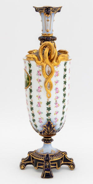 German Porcelain Two Handle Vase (9790419599667)