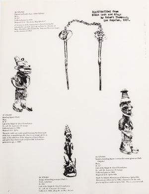 Yoruba Edan Ogboni Figural Brass Staffs, 2 Pairs (9756048326963)