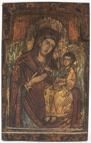 Greek Icon of Madonna and Child