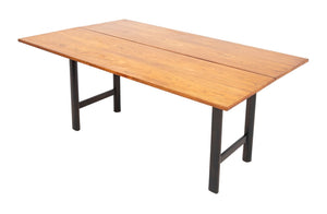 Harvey Probber Walnut Flip Top Table (9893108023603)