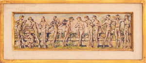 Neoclassical Figural Scene Oil on Canvas