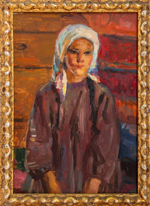 Fedor Kascheev "Railja" Oil on Board, 1958 (9704095580467)