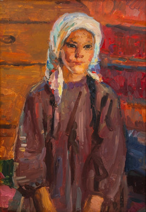 Fedor Kascheev "Railja" Oil on Board, 1958 (9704095580467)