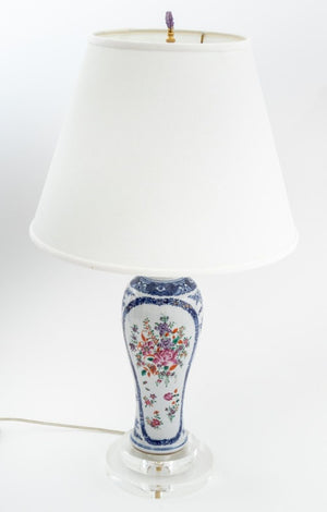 Chinese Export Meiping Vase Mounted as a Lamp (9804664242483)