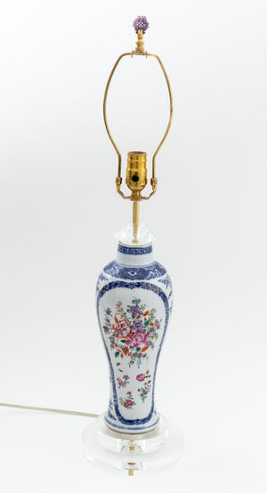 Chinese Export Meiping Vase Mounted as a Lamp (9804664242483)