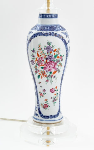 Chinese Export Meiping Vase Mounted as a Lamp (9804664242483)