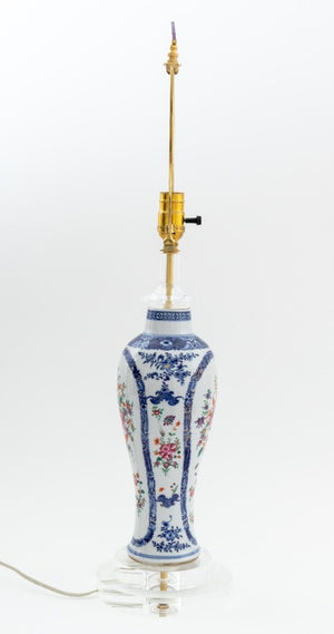 Chinese Export Meiping Vase Mounted as a Lamp (9804664242483)