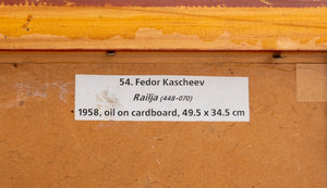 Fedor Kascheev "Railja" Oil on Board, 1958 (9704095580467)