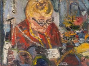 Signed The Seamstress Oil on Canvas