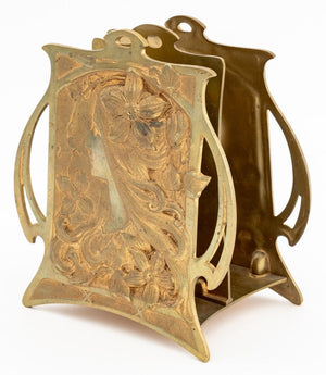 Art Nouveau Brass Correspondence Rack (9855665668403)