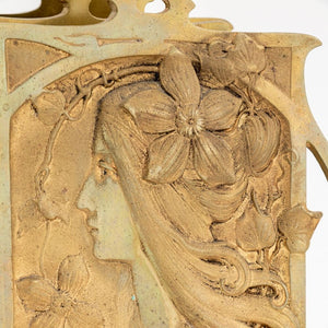 Art Nouveau Brass Correspondence Rack (9855665668403)