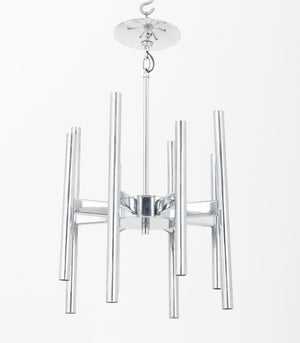 Gaetano Sciolari Modernist Chrome Pendant Lamp (9835710054707)