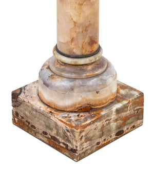 French Alabaster Pedestal, 19th C. (9778403279155)