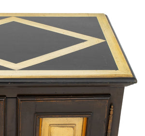 Roundtree Venetian Style Ebonized 5-Door Credenza (9766980682035)