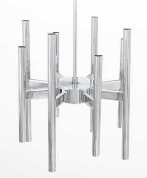 Gaetano Sciolari Modernist Chrome Pendant Lamp (9835710054707)