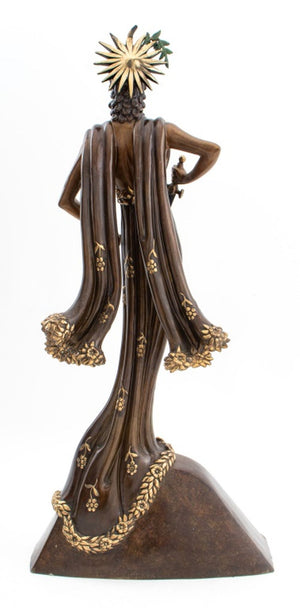 Erte "Peace" Patinated Bronze Sculpture, 1984 (9804701696307)