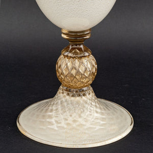 Gabbiani Venezia Murano Gold-Flecked Glass Vase (9775739765043)
