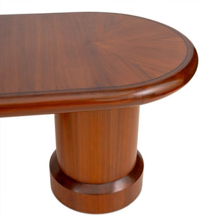 I.M. Pei Postmodern Mahogany Dining Table (9734630244659)