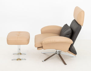 Il Loft Leather Lounge Chair and Ottoman (9871743353139)