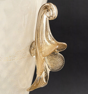 Gabbiani Venezia Murano Gold-Flecked Glass Vase (9775739765043)