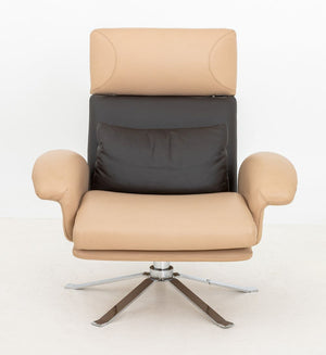 Il Loft Leather Lounge Chair and Ottoman (9871743353139)