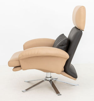 Il Loft Leather Lounge Chair and Ottoman (9871743353139)