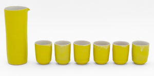 Rupert Spira Yellow Glazed Stoneware Sake Set, 7 (9778449908019)