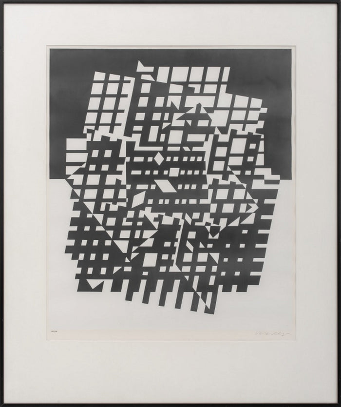 Victor Vasarely "Ixion" Serigraph, ca. 1955