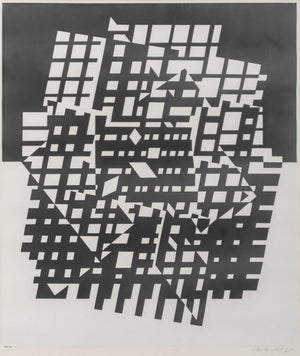 Victor Vasarely "Ixion" Serigraph, ca. 1955 (9738515644723)