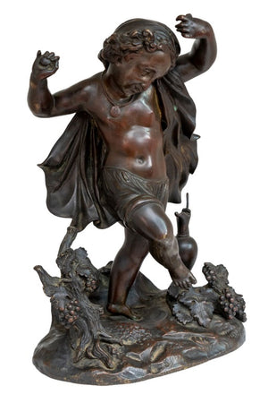 Clodion "Dancing Cherub" Patinated Bronze (9804724699443)