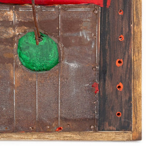 Uri Shulevitz Painted Wood Assemblage Sculpture (9855697879347)