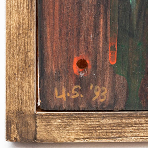 Uri Shulevitz Painted Wood Assemblage Sculpture (9855697879347)