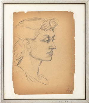 Peter Agostini "Elaine" Graphite on Paper, 1935