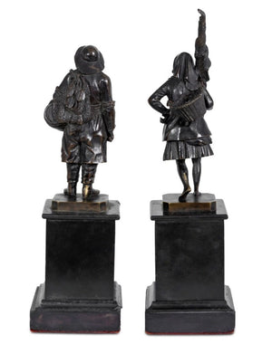 Theodore Blad Patinated Bronzes, Pair (9804743770419)