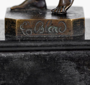 Theodore Blad Patinated Bronzes, Pair (9804743770419)