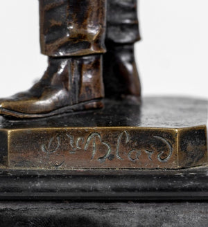 Theodore Blad Patinated Bronzes, Pair (9804743770419)