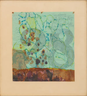 Elfi Schuselka "28" Mixed Media on Paper, 1960