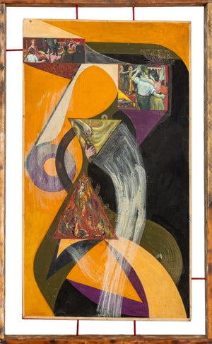 Frank Hildbridge Meyer Abstract Surrealist Oil (9816222564659)